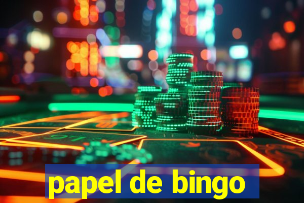 papel de bingo